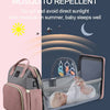 All-in-One Mommy Diaper Bag and Portable Crib